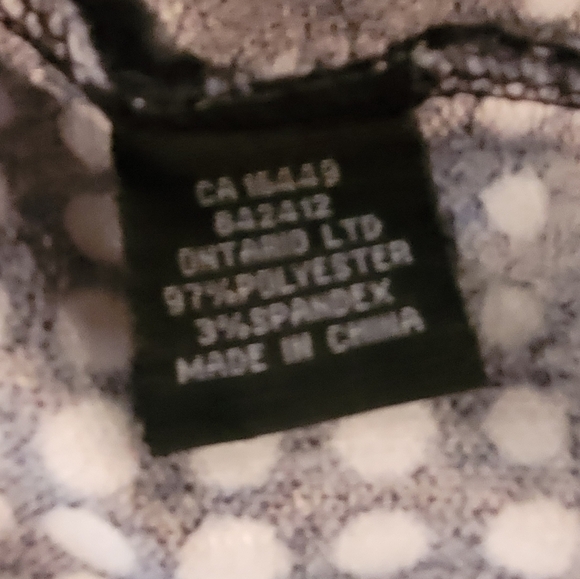 FORGET ME NOT Geometric Polka Dot V Neck Top, Size XL - Picture 8 of 11